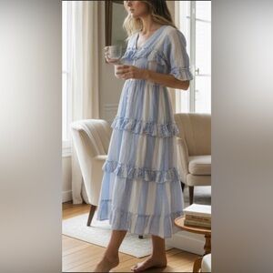 Lemlem $495 Issa tiered dress size M. Excellent condition. On vogue website.